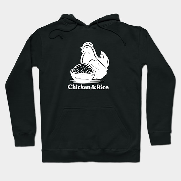 Chicken and Rice Hoodie by ThesePrints